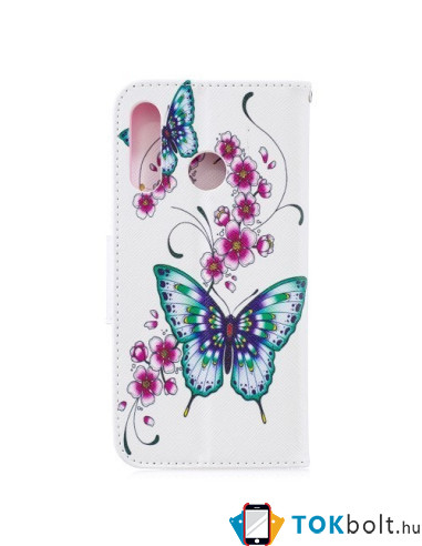Oldalra nyíló tok Huawei P30 Lite / P30 Lite New Edition telefonhoz - LEPKÉS