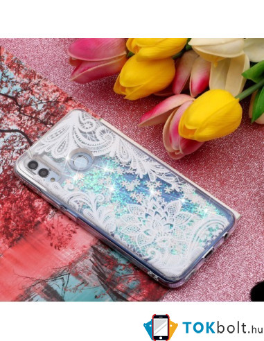 Mozgó csillámos telefontok Huawei P Smart (2019) / Huawei Honor 10 Lite készülékhez - CSIPKE MINTÁS