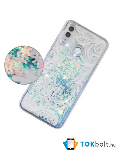 Mozgó csillámos telefontok Huawei P Smart (2019) / Huawei Honor 10 Lite készülékhez - CSIPKE MINTÁS