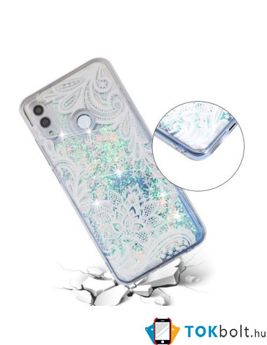 Mozgó csillámos telefontok Huawei P Smart (2019) / Huawei Honor 10 Lite készülékhez - CSIPKE MINTÁS