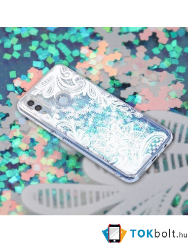 Mozgó csillámos telefontok Huawei P Smart (2019) / Huawei Honor 10 Lite készülékhez - CSIPKE MINTÁS