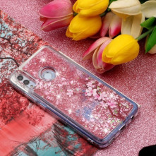 Mozgó csillámos telefontok Huawei P Smart (2019) / Huawei Honor 10 Lite készülékhez - TAVASZI VIRÁGOS