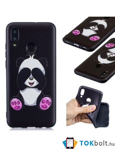 Mintás rugalmas TPU tok Huawei P Smart (2019) / Honor 10 Lite készülékhez - KIS PANDA