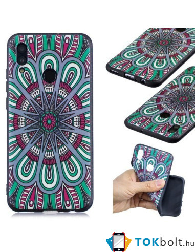 Mintás rugalmas TPU tok Huawei P Smart (2019) / Honor 10 Lite készülékhez - SZIMMETRIA