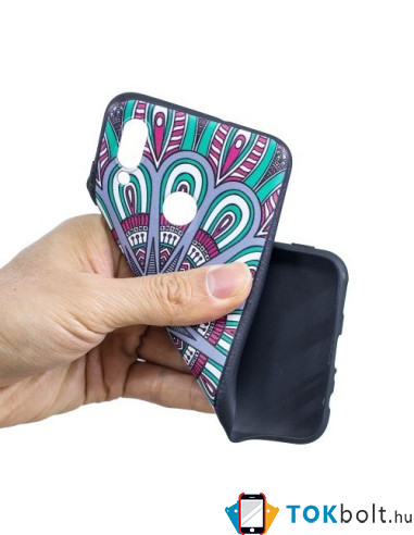 Mintás rugalmas TPU tok Huawei P Smart (2019) / Honor 10 Lite készülékhez - SZIMMETRIA