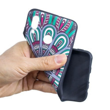 Mintás rugalmas TPU tok Huawei P Smart (2019) / Honor 10 Lite készülékhez - SZIMMETRIA