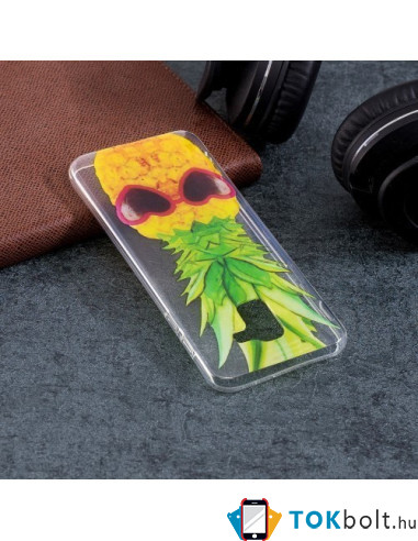 Rugalmas mintás tok Samsung Galaxy J6 (2018) telefonhoz - ANANÁSZ