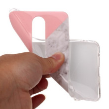 Márvány mintás rugalmas tok Nokia 6.1 / Nokia 6 (2018) készülékhez - PINK-SZÜRKE-FEKETE