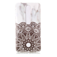 Márvány mintás rugalmas tok Nokia 6.1 / Nokia 6 (2018) készülékhez - MANDALA