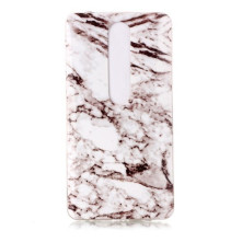 Márvány mintás rugalmas tok Nokia 6.1 / Nokia 6 (2018) készülékhez - FEHÉR