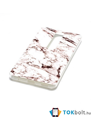 Márvány mintás rugalmas tok Nokia 6.1 / Nokia 6 (2018) készülékhez - FEHÉR