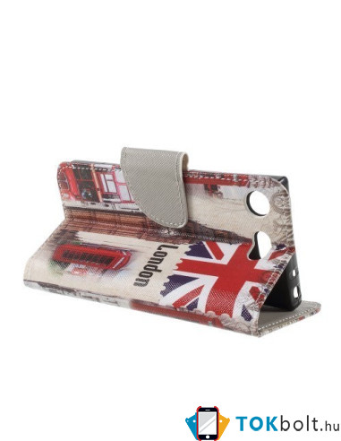 Mintás notesz telefontok Sony Xperia XZ1 Compact telefonhoz - LONDON MINTÁS