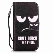 Notesz tok iPhone 8 / 7 telefonhoz - DO NOT TOUCH MY PHONE