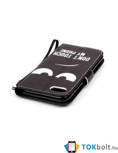 Notesz tok iPhone 8 / 7 telefonhoz - DO NOT TOUCH MY PHONE