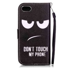 Notesz tok iPhone 8 / 7 telefonhoz - DO NOT TOUCH MY PHONE