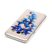 Hajlékony TPU tok Samsung Galaxy J7 (2016) telefonhoz - KÉK PILLANGÓK