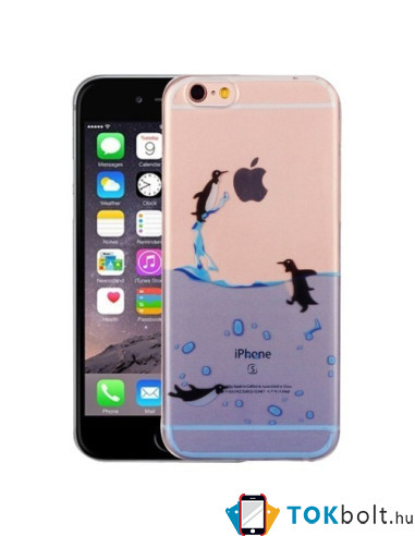 Rugalmas tok Apple iPhone 6 / 6S telefonhoz - PINGVINES