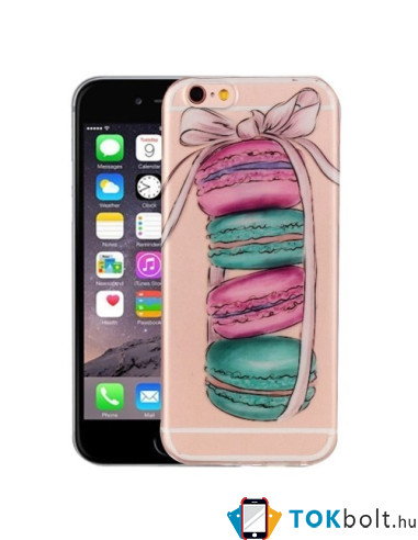 Rugalmas tok Apple iPhone 6 / 6S telefonhoz - MACARON