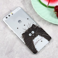 Rugalmas mintás tok Huawei P10 Plus telefonhoz - CICA PÁR