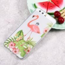 Rugalmas mintás tok Huawei P10 Plus telefonhoz - FLAMINGÓ