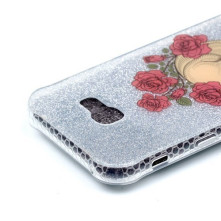 Mintás rugalmas tok Samsung Galaxy A3 (2017) készülékhez - Koponya