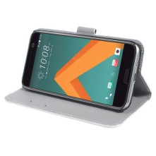 Mintás mappa telefontok HTC 10 / HTC 10 Lifestyle telefonhoz - KÉK PILLANGÓS