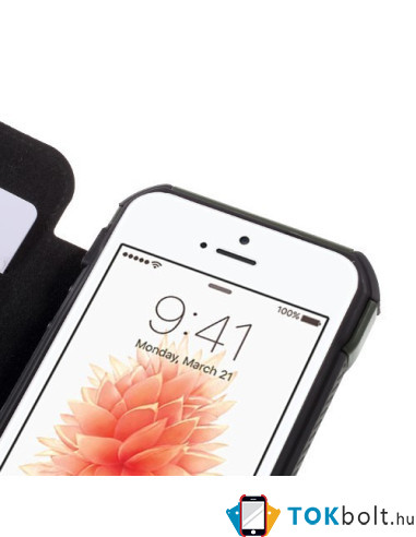 Terep mintás 2in1 notesz tok iPhone SE/5s/5 telefonhoz