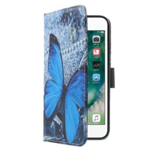 Kék pillangós notesz tok iPhone 7/8/SE 2nd Gen (2020) telefonhoz
