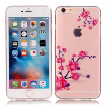 Vékony rugalmas tok Apple iPhone 6 / iPhone 6S telefonhoz - VIRÁGOS