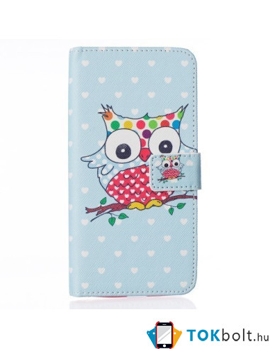 Mókás baglyos notesz tok LG G5 telefonhoz