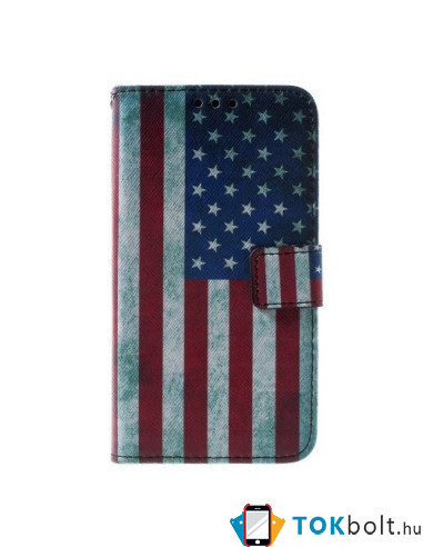 Amerikai zászlós notesz tok Sony Xperia E4g / E4g Dual telefonhoz