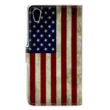 Amerikai zászlós oldalra nyíló tok Sony Xperia Z5 / Z5 Dual telefonhoz