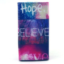 patentos mintás tok 4.8-5.3 colos készülékekhez - BELIEVE LOVE HOPE
