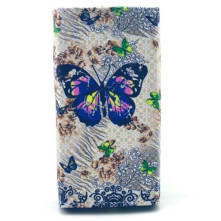 Kártyatartós, patentos mintás tok 4.8-5.3 colos készülékekhez - PILLANGÓ MINTÁS