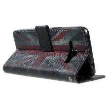 Retro brit zászlós notesz tok Samsung Galaxy Grand Prime telefonhoz