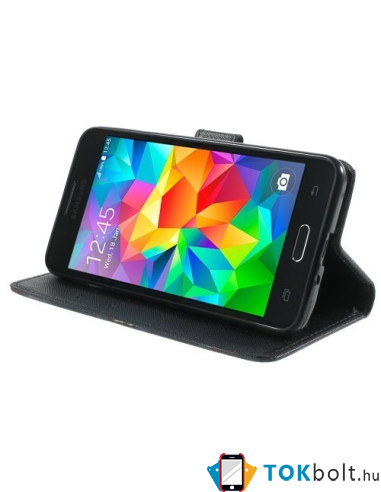 Retro brit zászlós notesz tok Samsung Galaxy Grand Prime telefonhoz