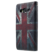 Retro brit zászlós notesz tok Samsung Galaxy Grand Prime telefonhoz