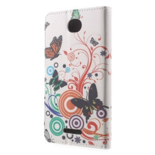 Élénk pillangós notesztok Sony Xperia E4 / E4 Dual telefonhoz