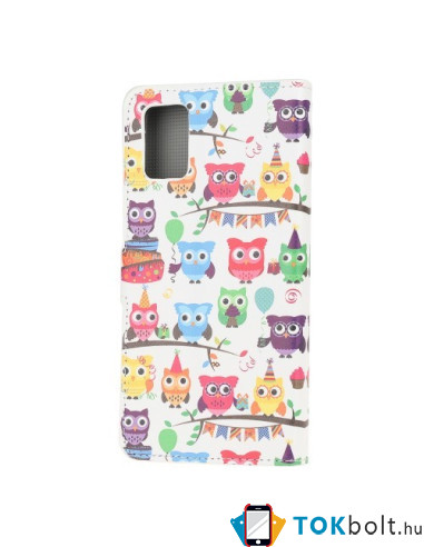 Oldalra nyíló mintás telefontok Samsung Galaxy A02s telefonhoz - BAGOLY