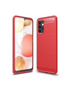 Samsung Galaxy A32 5G karbon mintás tok - PIROS