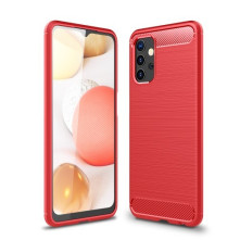 Samsung Galaxy A32 5G karbon mintás tok - PIROS