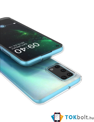 Rugalmas TPU tok Samsung Galaxy A02s készülékhez - ÁTTETSZŐ