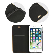 FORCELL LUNA tok Samsung Galaxy A72 5G / A72 telefonhoz - FEKETE-ARANY