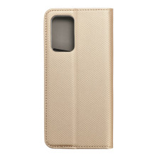 SMART szilikon keretes könyvtok Samsung Galaxy A52 5G / A52 készülékhez - ARANY