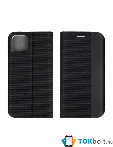 FORCELL SENSITIVE BOOK tok Samsung Galaxy A52 5G / A52 telefonhoz - FEKETE