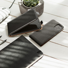SLIM FLEXI Flip tok Samsung Galaxy A52 5G / A52 telefonhoz - FEKETE