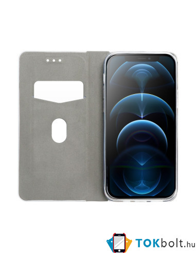 FORCELL LUNA tok Samsung Galaxy A72 5G / A72 telefonhoz - FEKETE-EZÜST