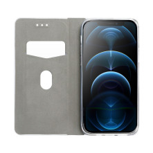 FORCELL LUNA tok Samsung Galaxy A72 5G / A72 telefonhoz - FEKETE-EZÜST