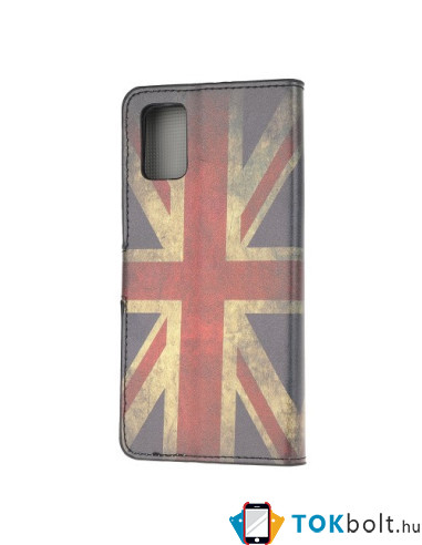 Oldalra nyíló mintás telefontok Samsung Galaxy A52 5G telefonhoz - BRIT ZÁSZLÓ