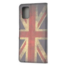 Oldalra nyíló mintás telefontok Samsung Galaxy A52 5G telefonhoz - BRIT ZÁSZLÓ